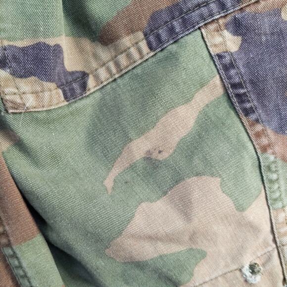 U.S. Army Woodland Camouflage Pattern Combat Coat Size M-Long Cotton Nylon Blend - Picture 4 of 16